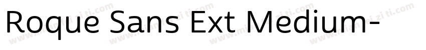 Roque Sans Ext Medium字体转换